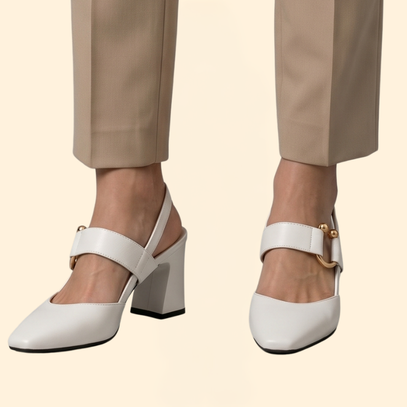 Women's Block Heel with Hardware