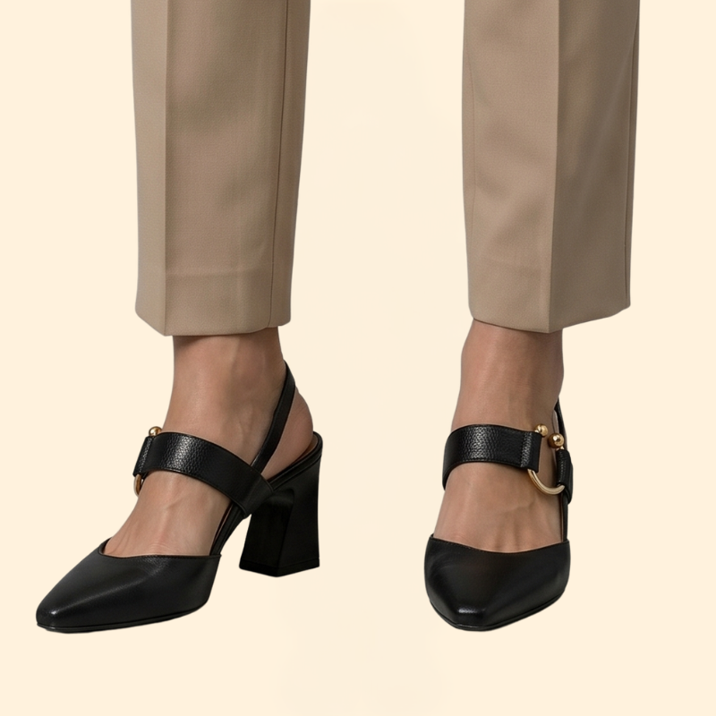 Women's Block Heel with Hardware