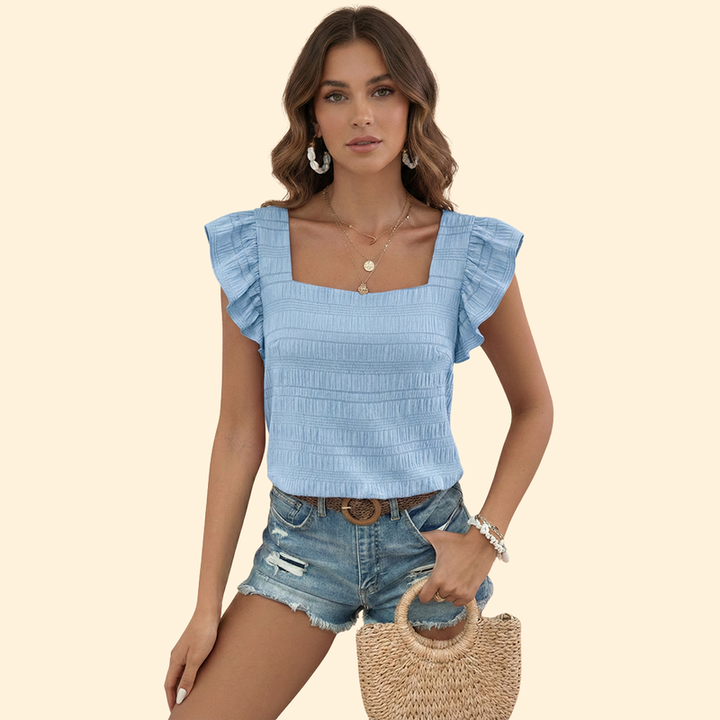 Women’s Blouse with Square Neckline