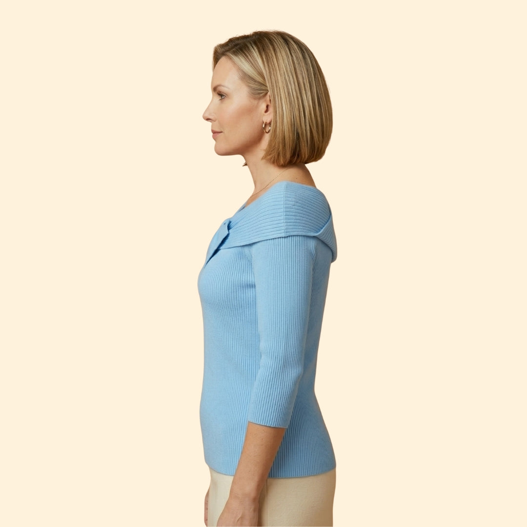 Women's Blouse with Three-Quarter Sleeves