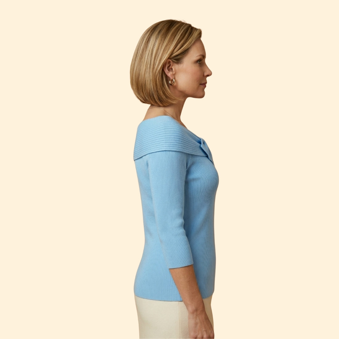 Women's Blouse with Three-Quarter Sleeves