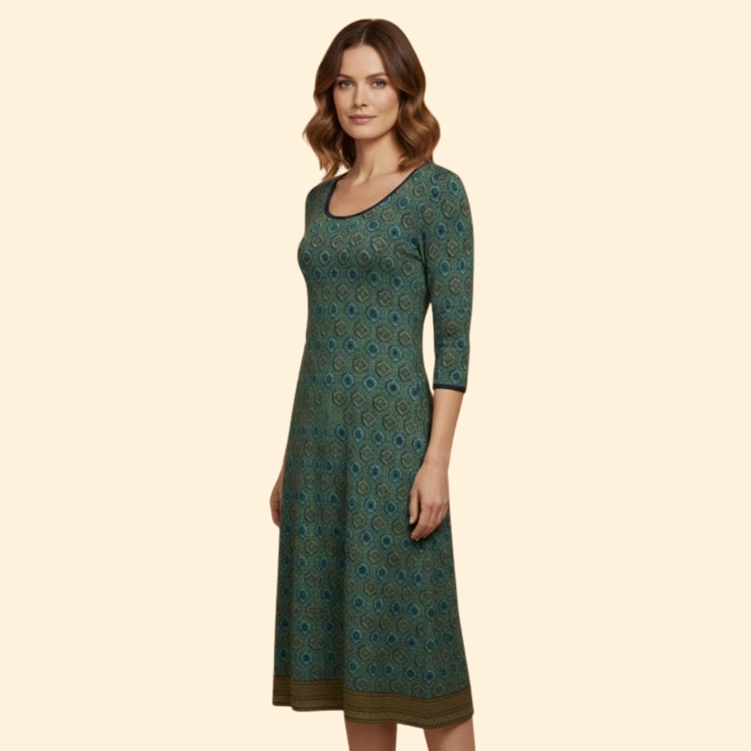 Women's Boho Chic Midi Dress
