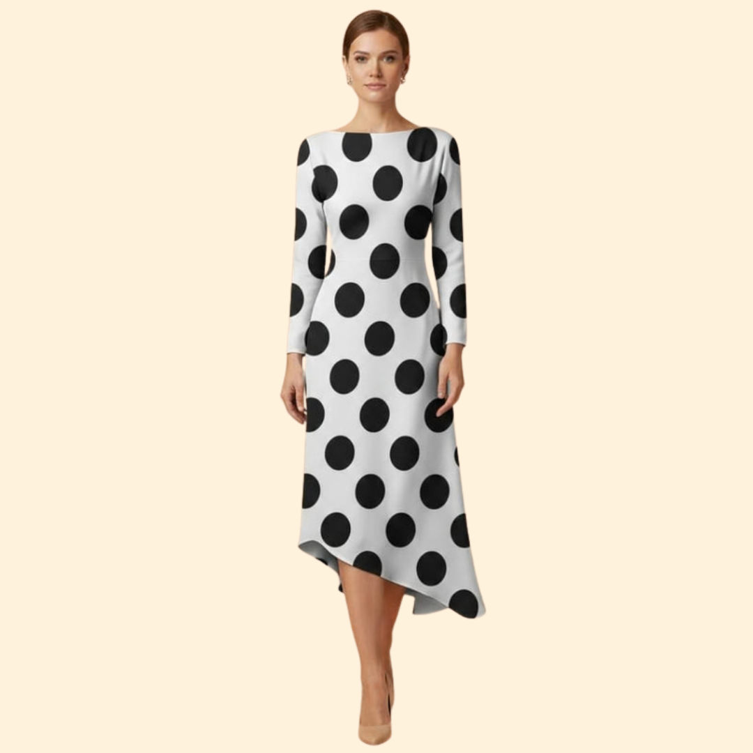 Women's Bold Floral Midi Dress