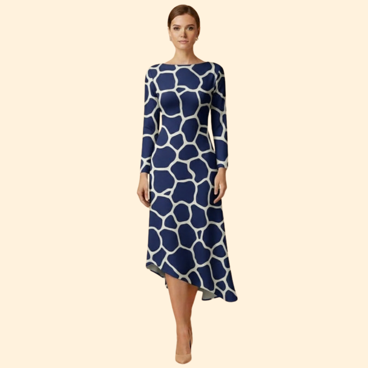 Women's Bold Floral Midi Dress