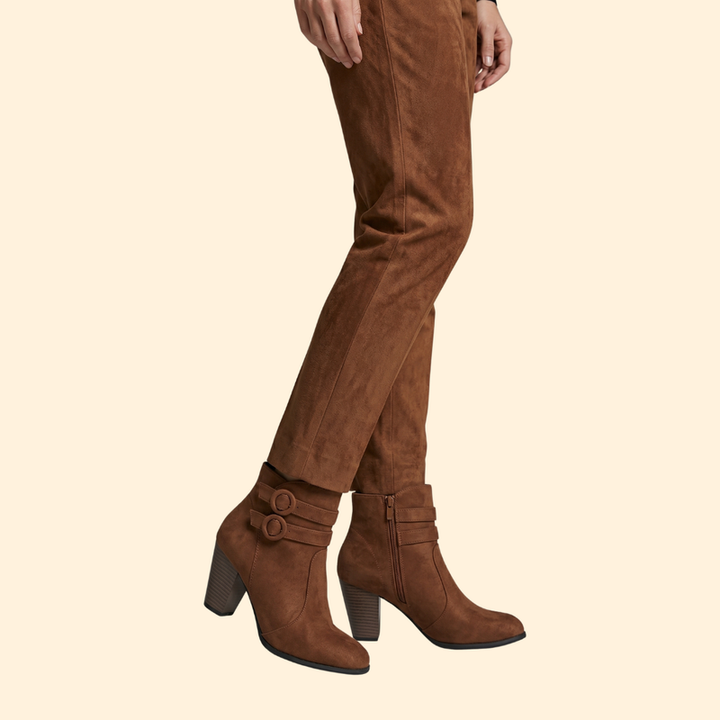 Women’s Buckled Ankle Boots with Heels