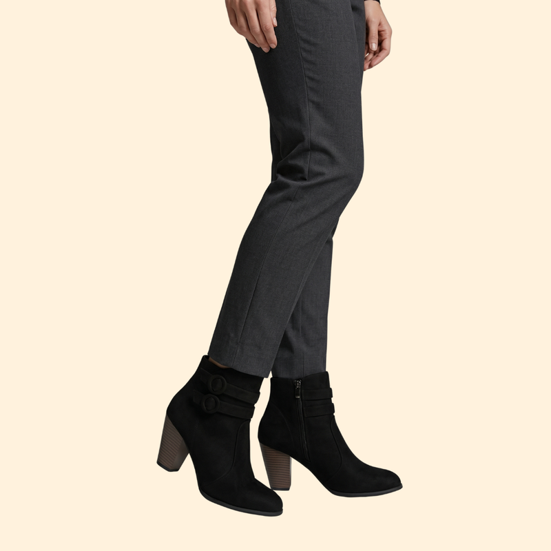 Women’s Buckled Ankle Boots with Heels