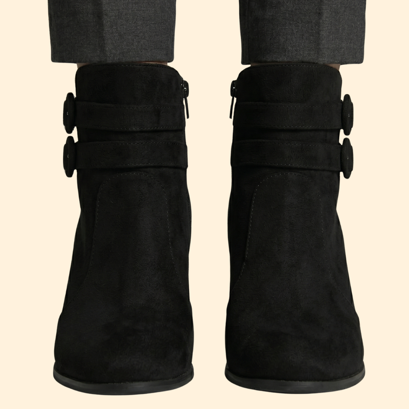 Women’s Buckled Ankle Boots with Heels