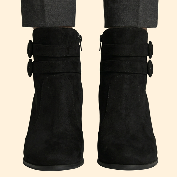 Women’s Buckled Ankle Boots with Heels