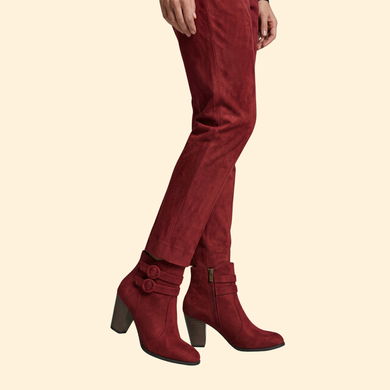 Women’s Buckled Ankle Boots with Heels