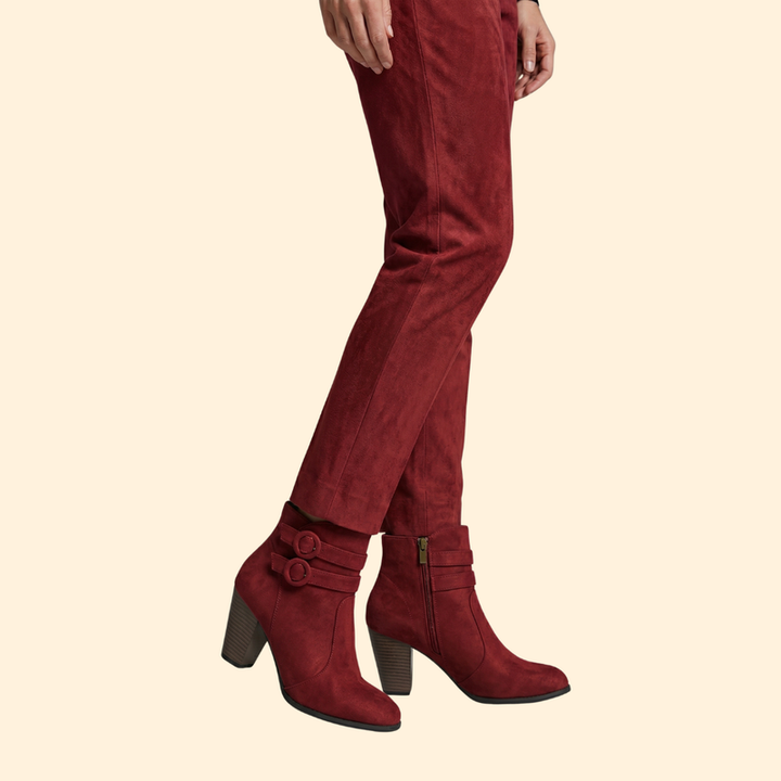 Women’s Buckled Ankle Boots with Heels