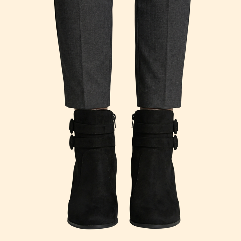 Women’s Buckled Ankle Boots with Heels