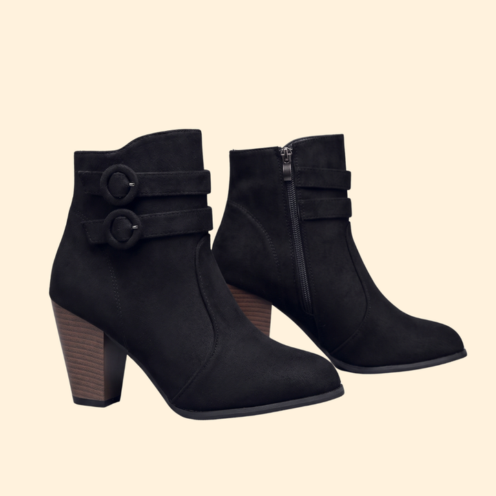 Women’s Buckled Ankle Boots with Heels