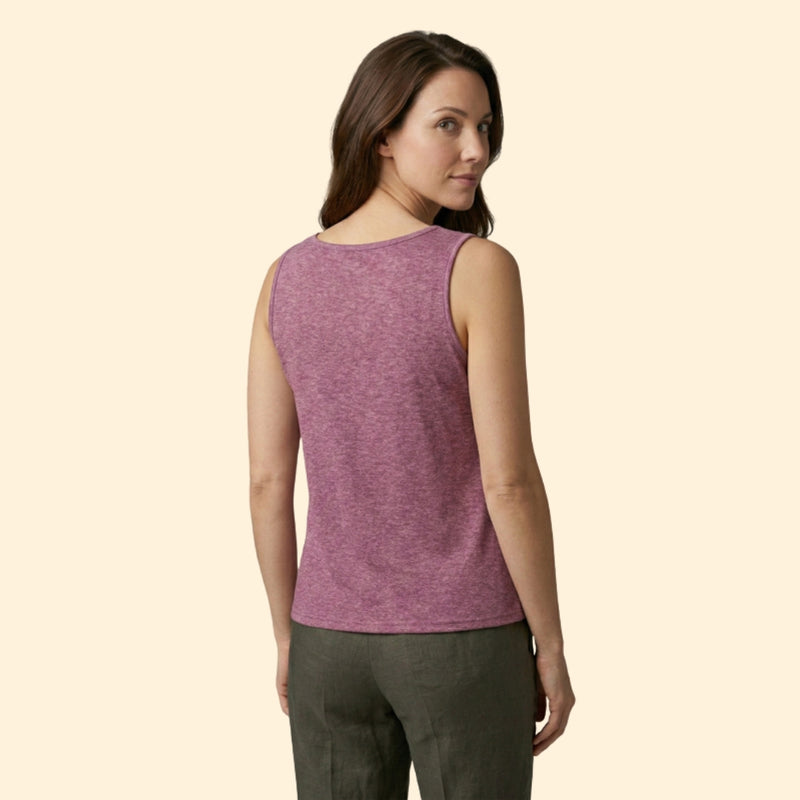Women’s Button-Front Tank Top with V-Neck