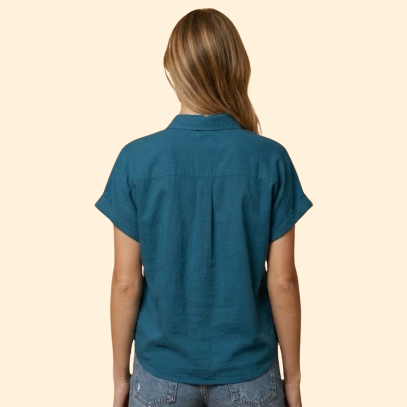 Women’s Button Down Shirt with Rolled Sleeves