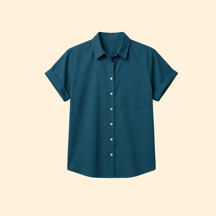 Women’s Button Down Shirt with Rolled Sleeves
