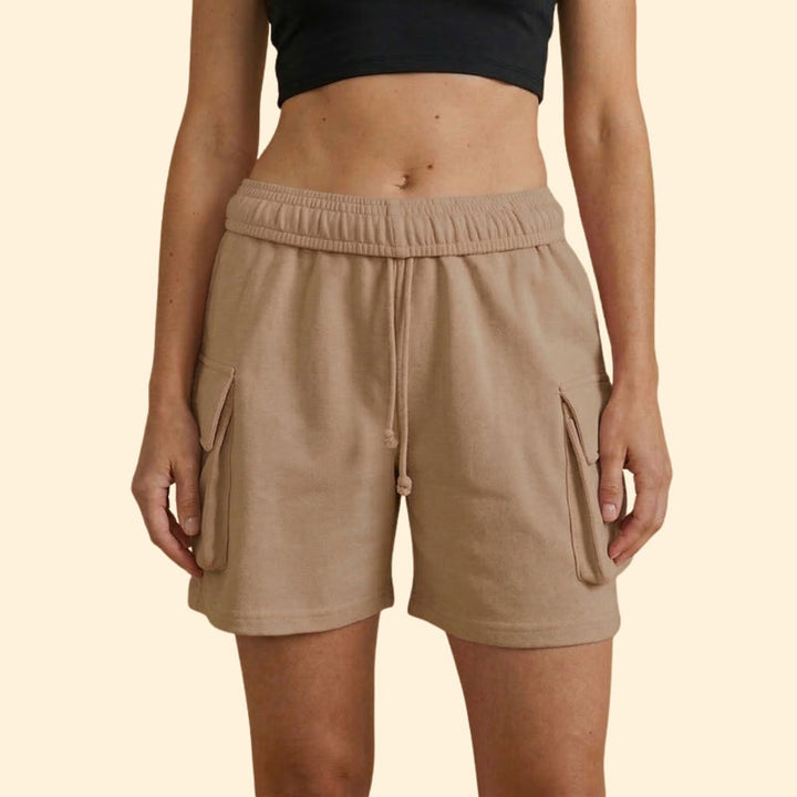 Women’s Cargo Shorts with Adjustable Waistband