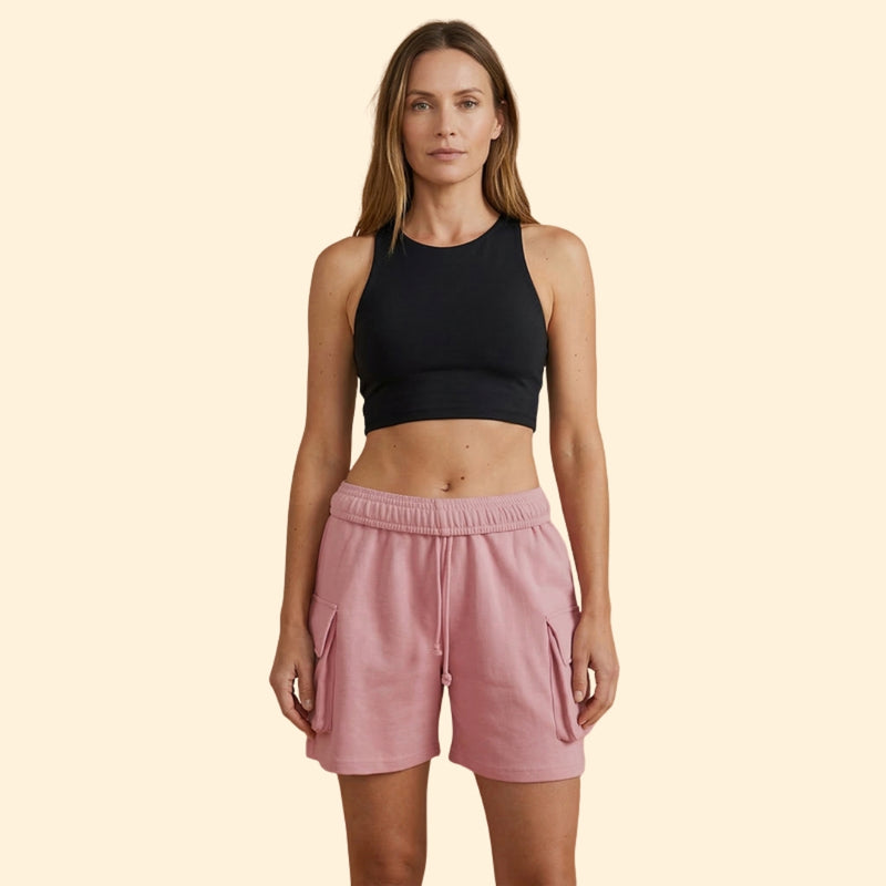Women’s Cargo Shorts with Adjustable Waistband