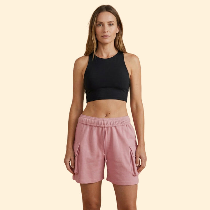 Women’s Cargo Shorts with Adjustable Waistband