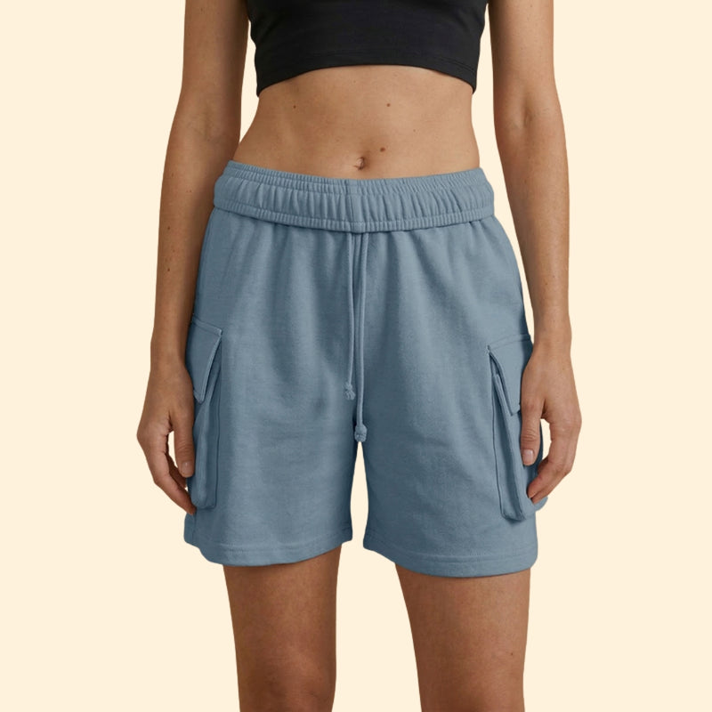 Women’s Cargo Shorts with Adjustable Waistband