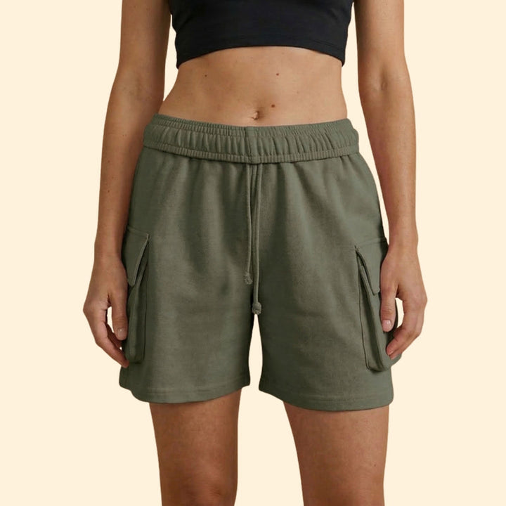 Women’s Cargo Shorts with Adjustable Waistband