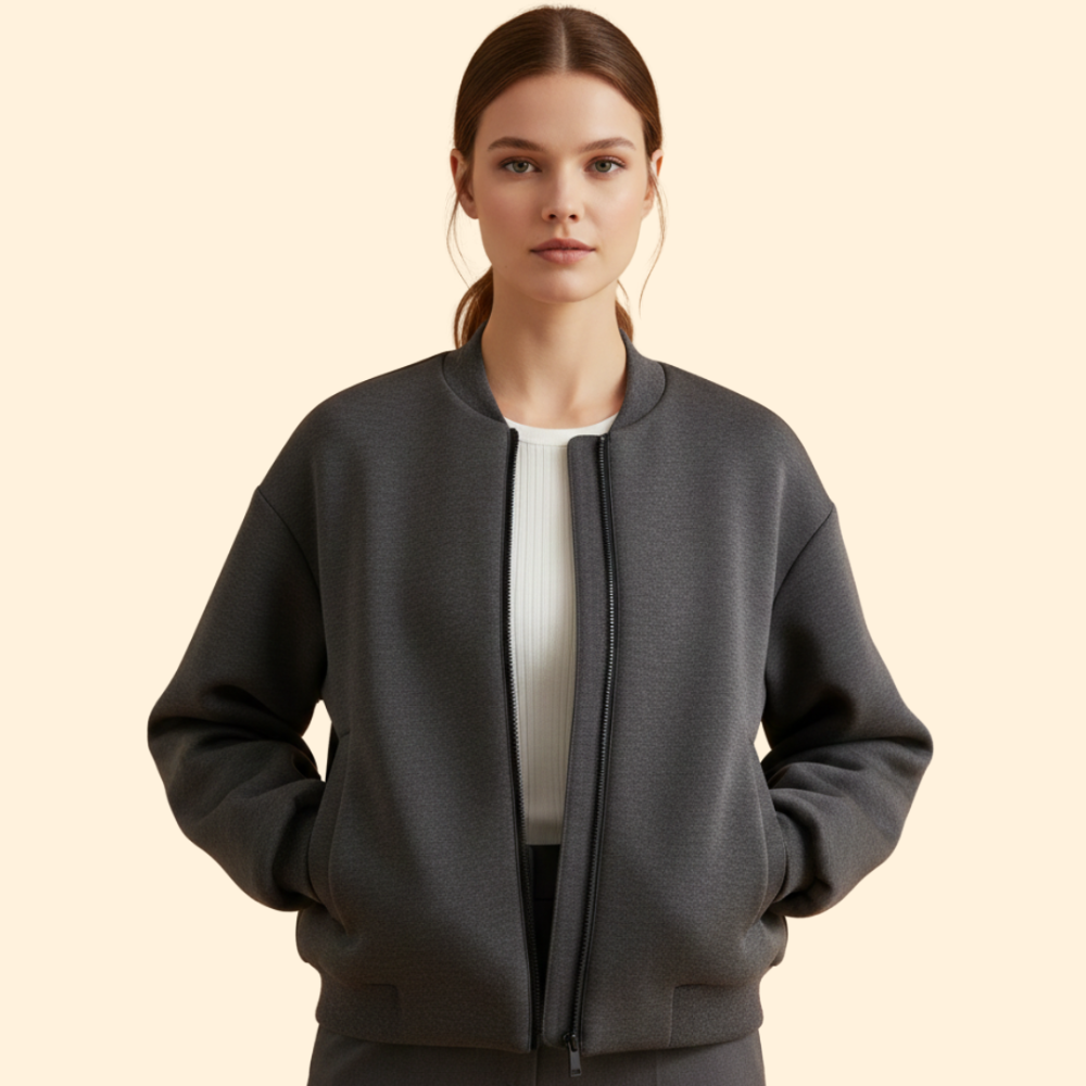 Women’s Casual Biker Zip Jacket