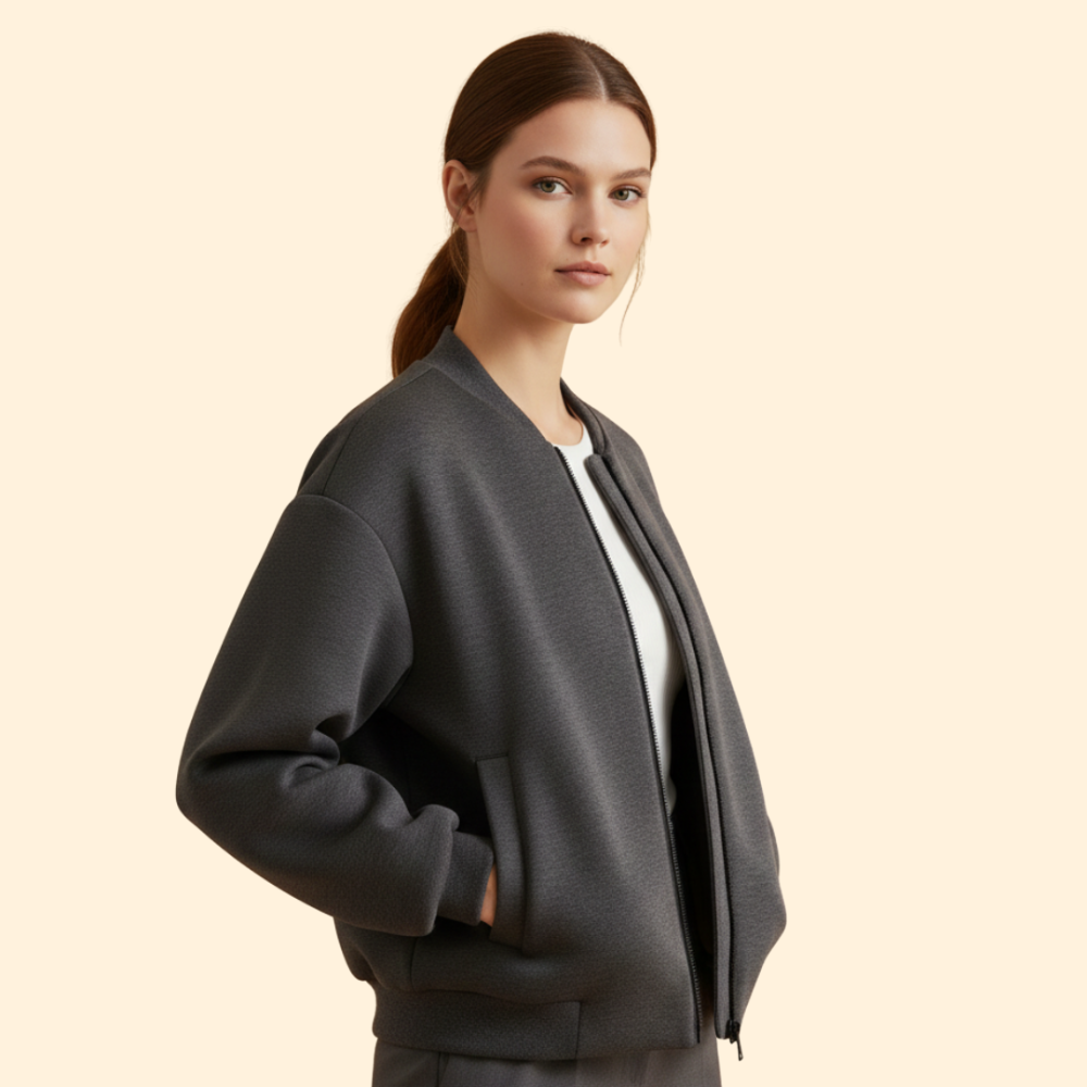 Women’s Casual Biker Zip Jacket