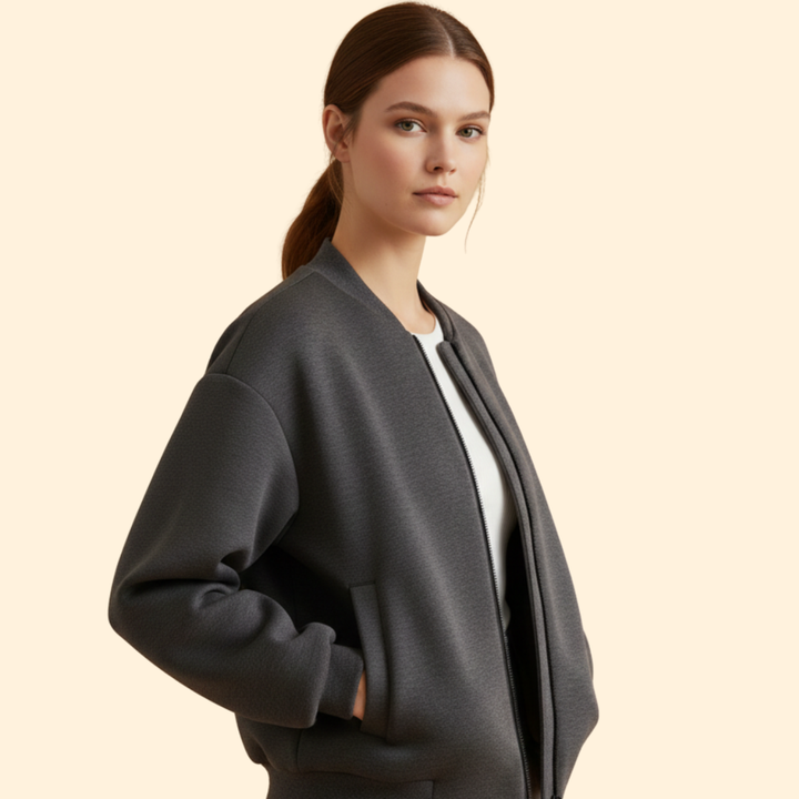 Women’s Casual Biker Zip Jacket