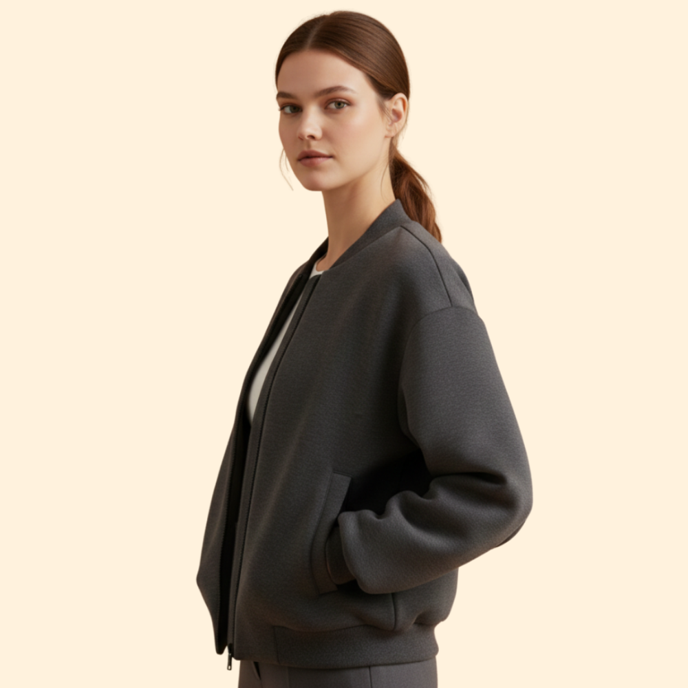 Women’s Casual Biker Zip Jacket