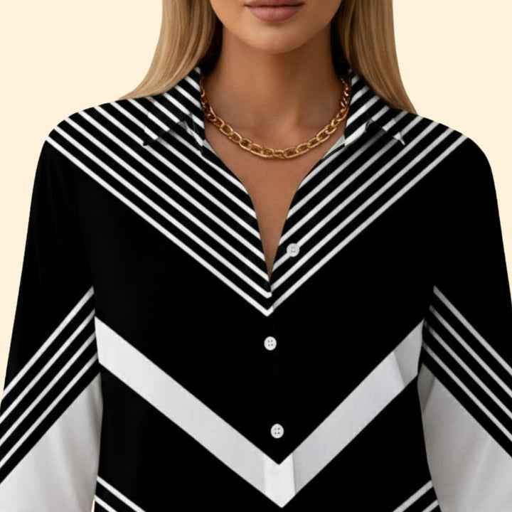 Women’s Casual Blouse with Floral Pattern