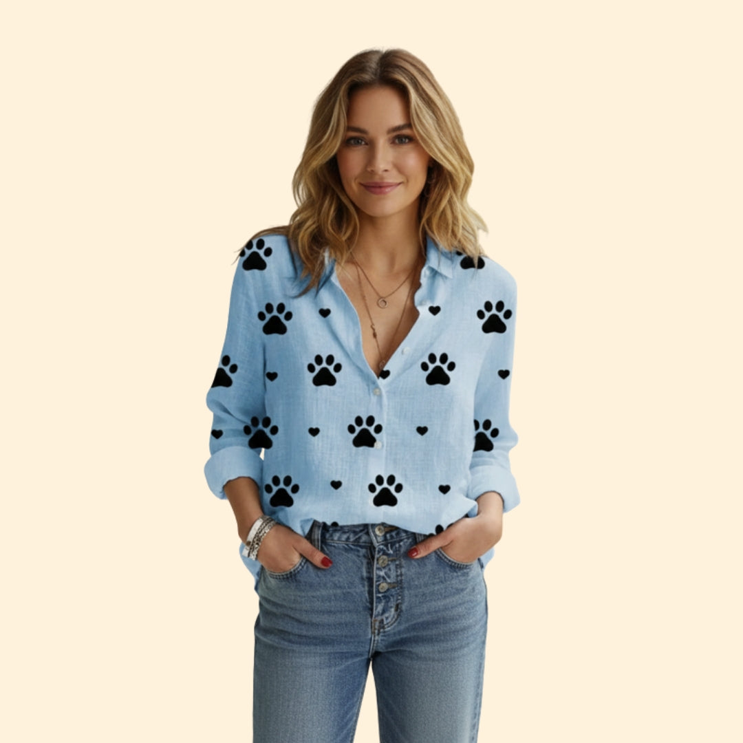 Women’s Casual Blouse with Long Sleeves
