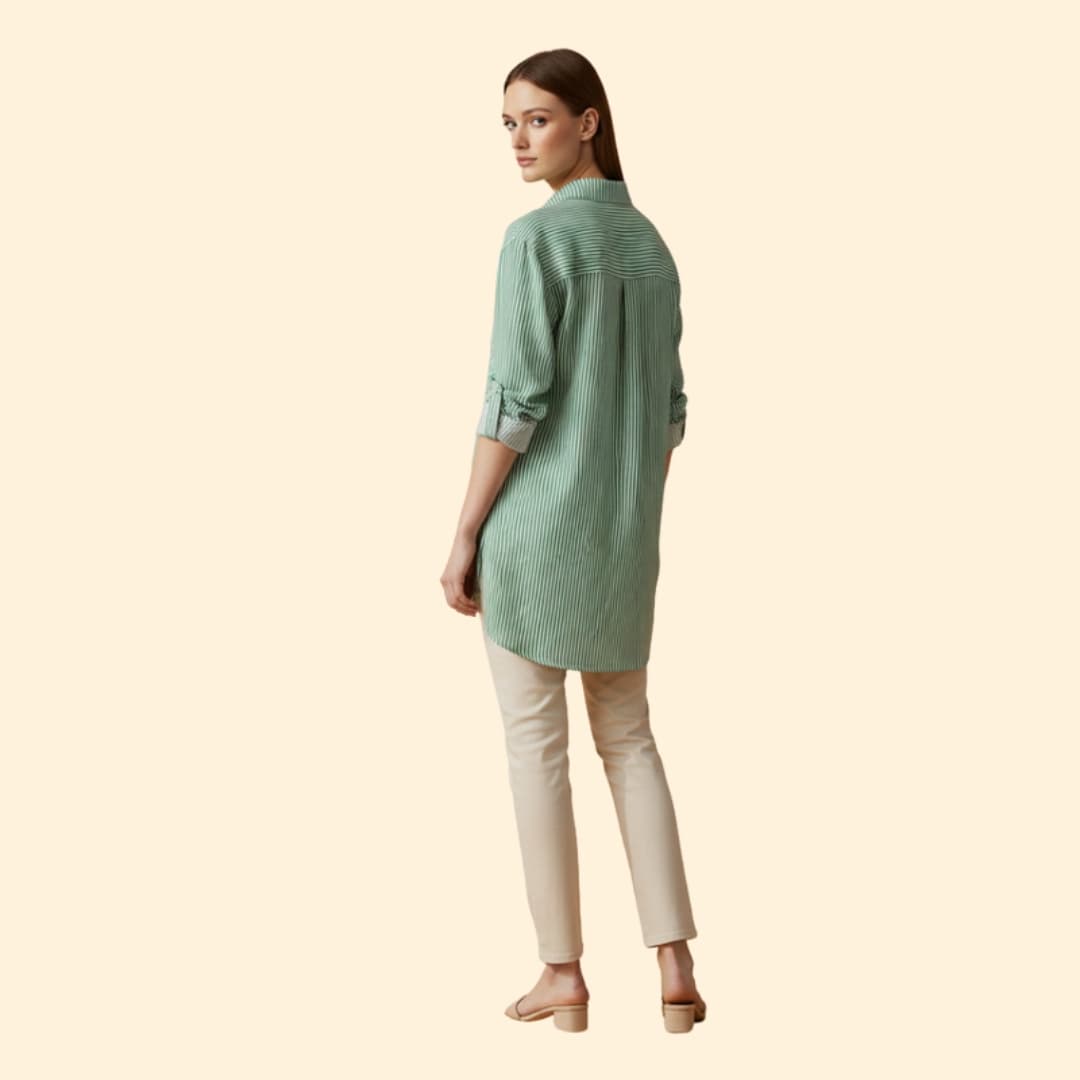 Women’s Casual Blouse with Striped Design