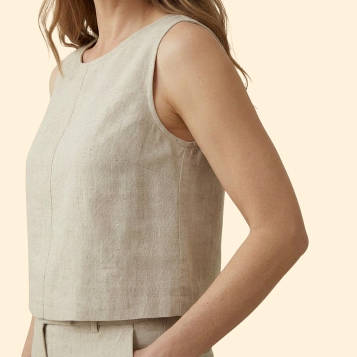 Women’s Casual Crop Top and Pants Set