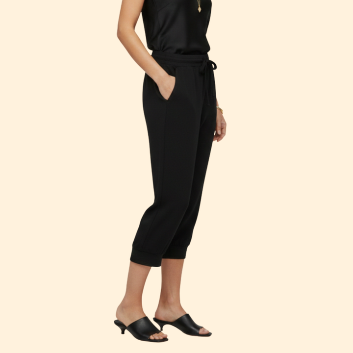 Women’s Knee Length Shorts with Drawstring Waist