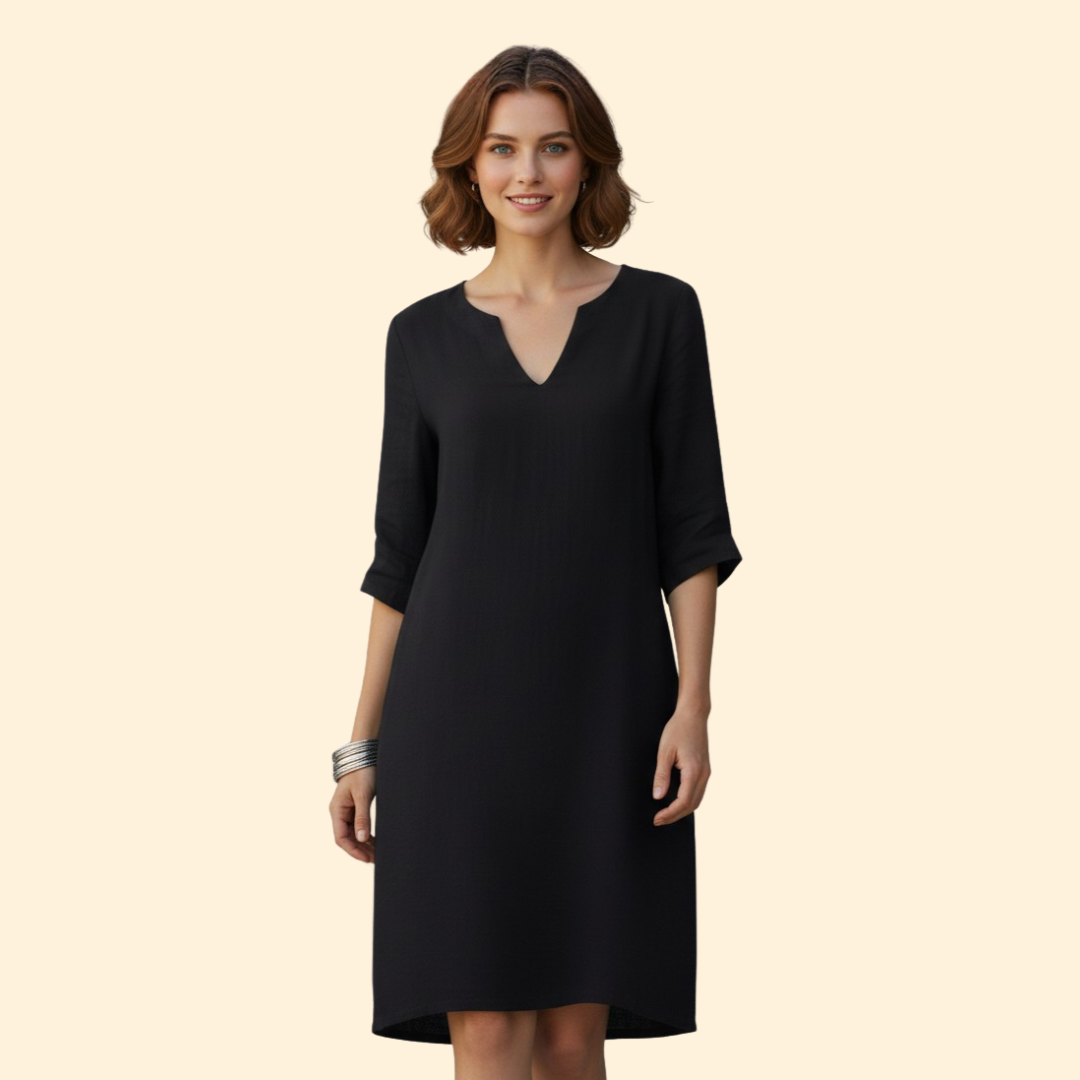 Women’s Casual Dress Simple V-Neckline
