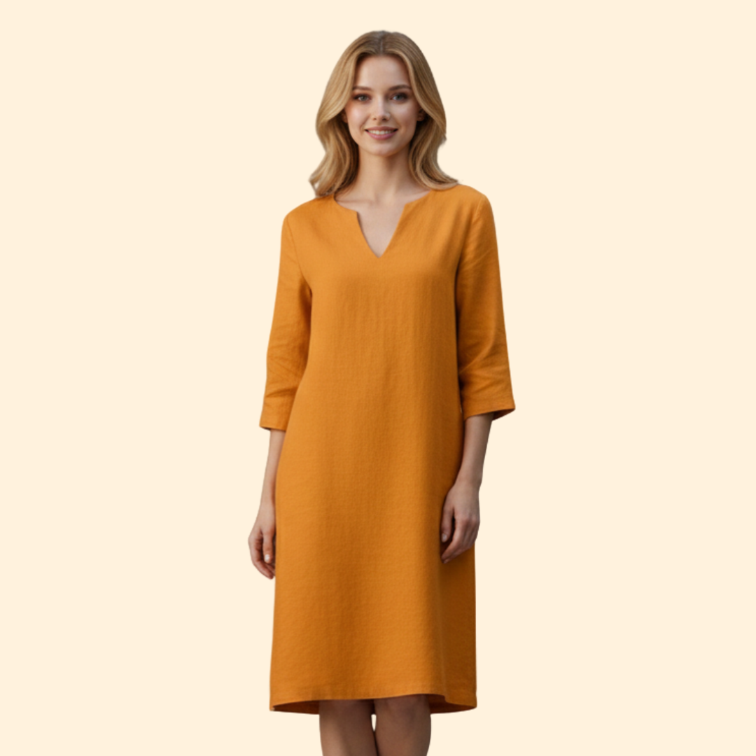 Women’s Casual Dress Simple V-Neckline