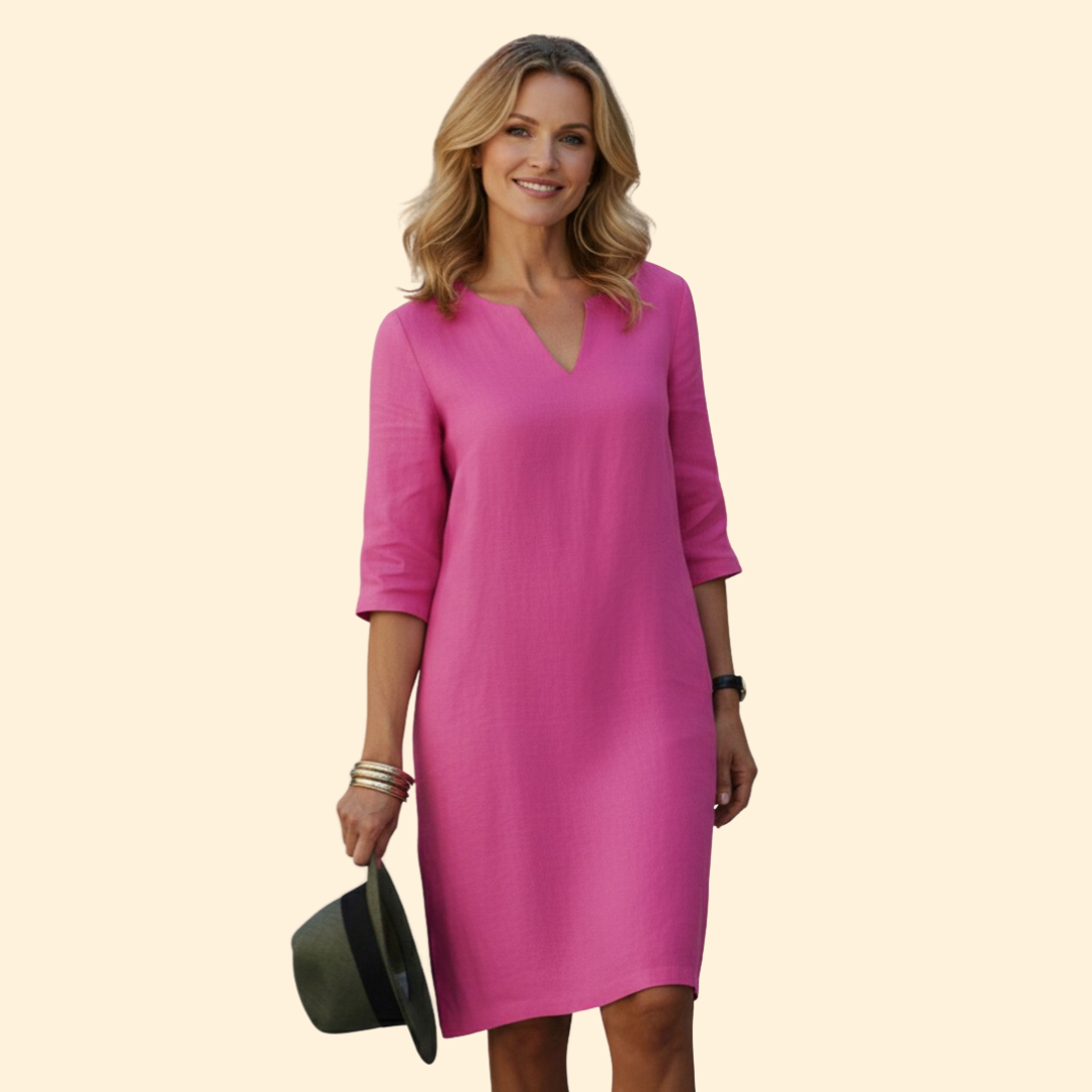 Women’s Casual Dress Simple V-Neckline