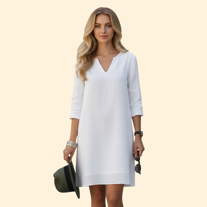 Women’s Casual Dress Simple V-Neckline