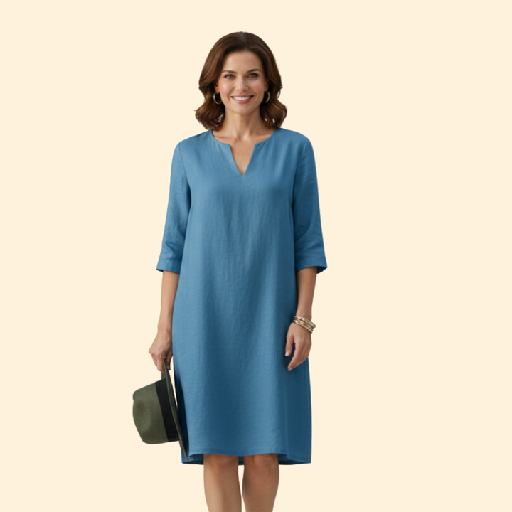 Women’s Casual Dress Simple V-Neckline
