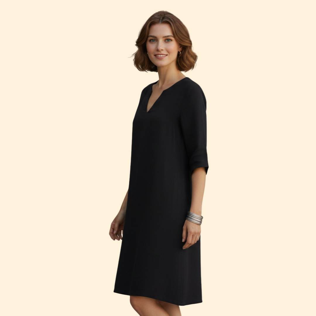 Women’s Casual Dress Simple V-Neckline