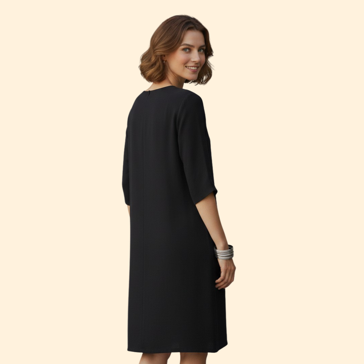 Women’s Casual Dress Simple V-Neckline