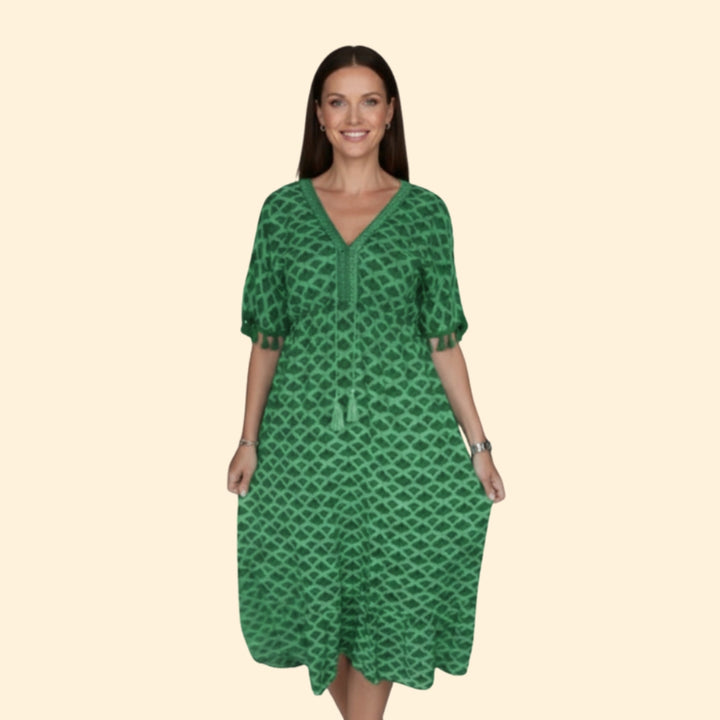 Women’s Casual Dress with Abstract Print
