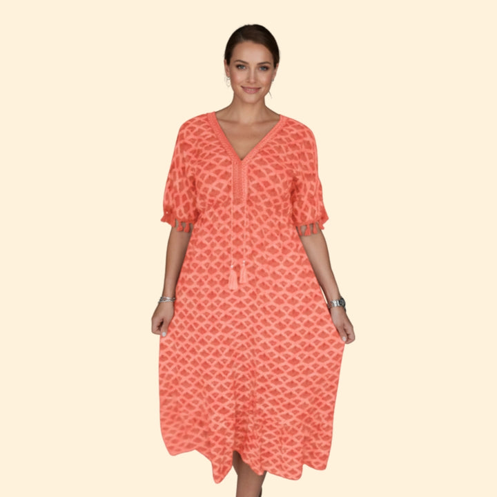 Women’s Casual Dress with Abstract Print