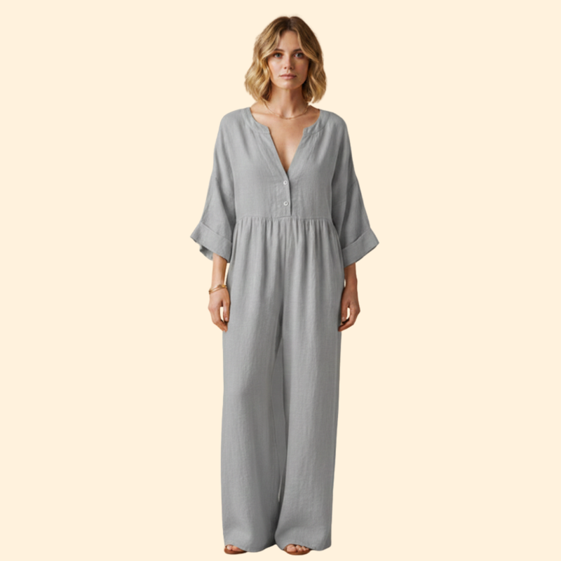 Women’s Casual Dress with Flared Sleeves