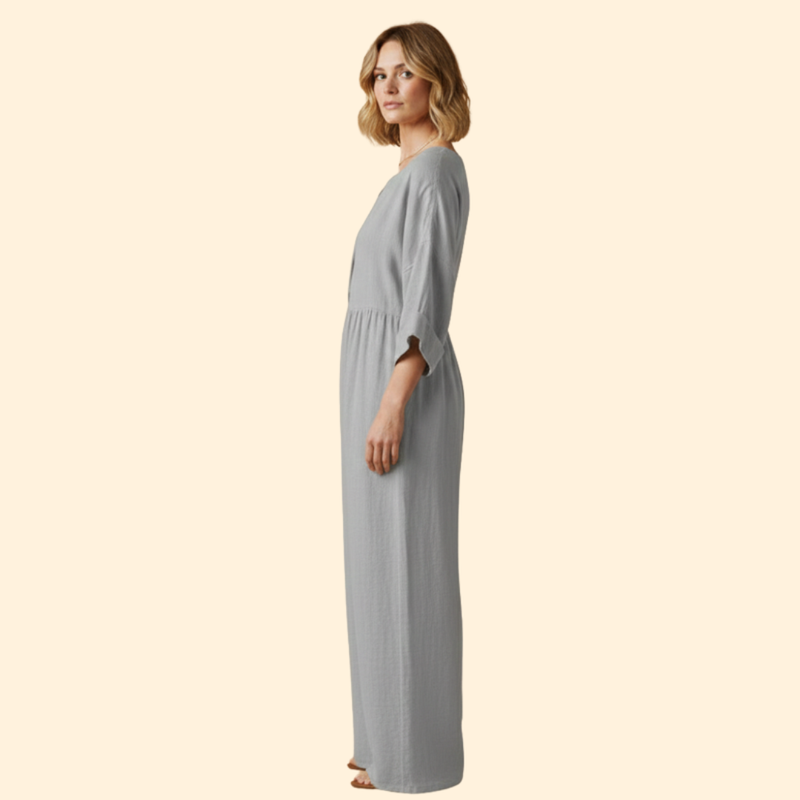 Women’s Casual Dress with Flared Sleeves