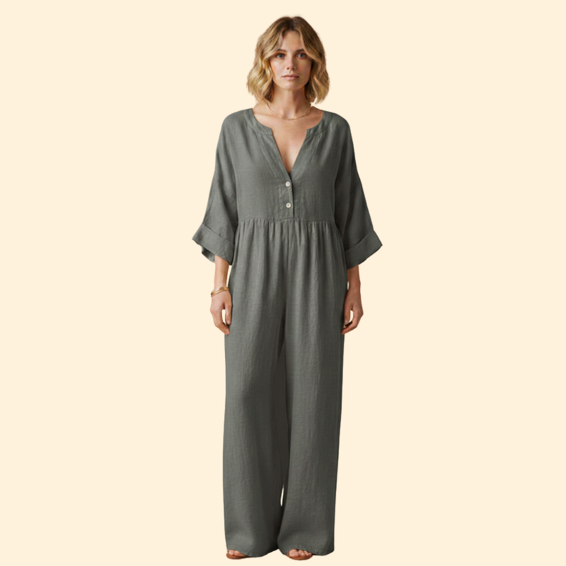 Women’s Casual Dress with Flared Sleeves