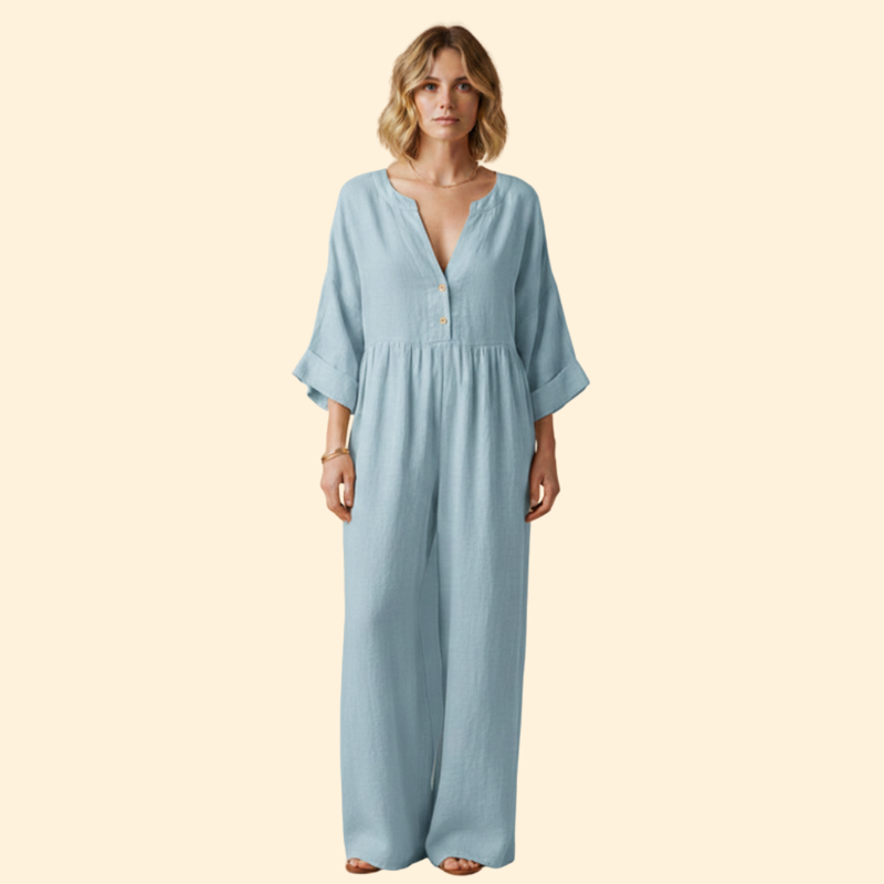 Women’s Casual Dress with Flared Sleeves