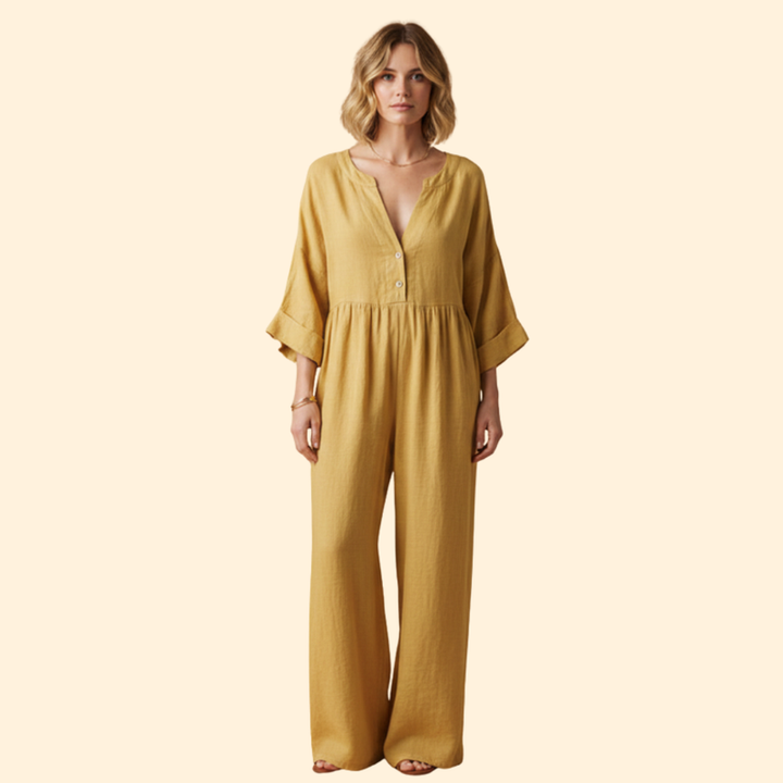 Women’s Casual Dress with Flared Sleeves
