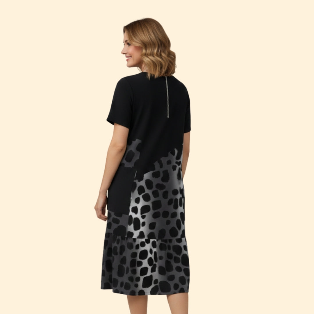 Women’s Casual Dress with Print Detail