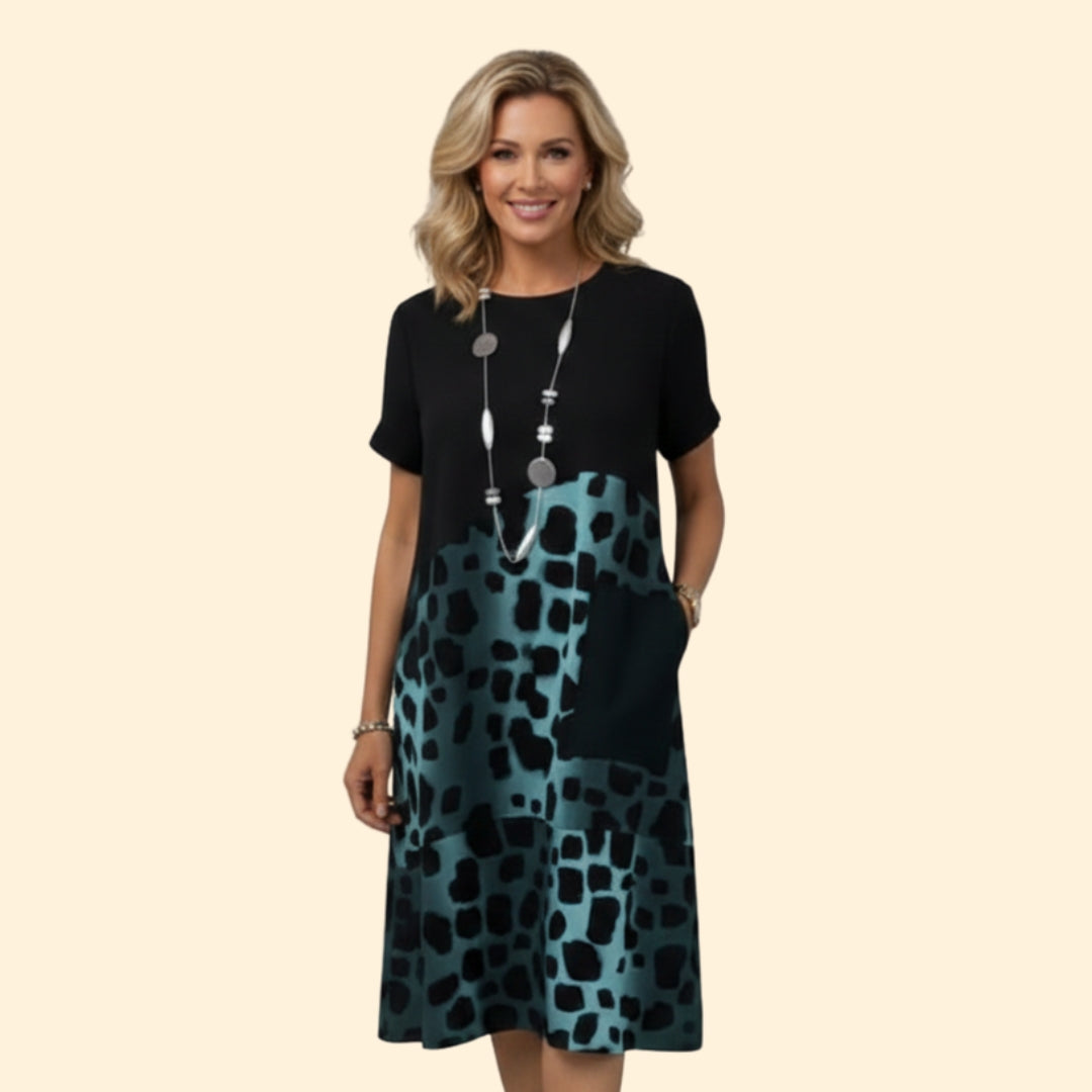 Women’s Casual Dress with Print Detail