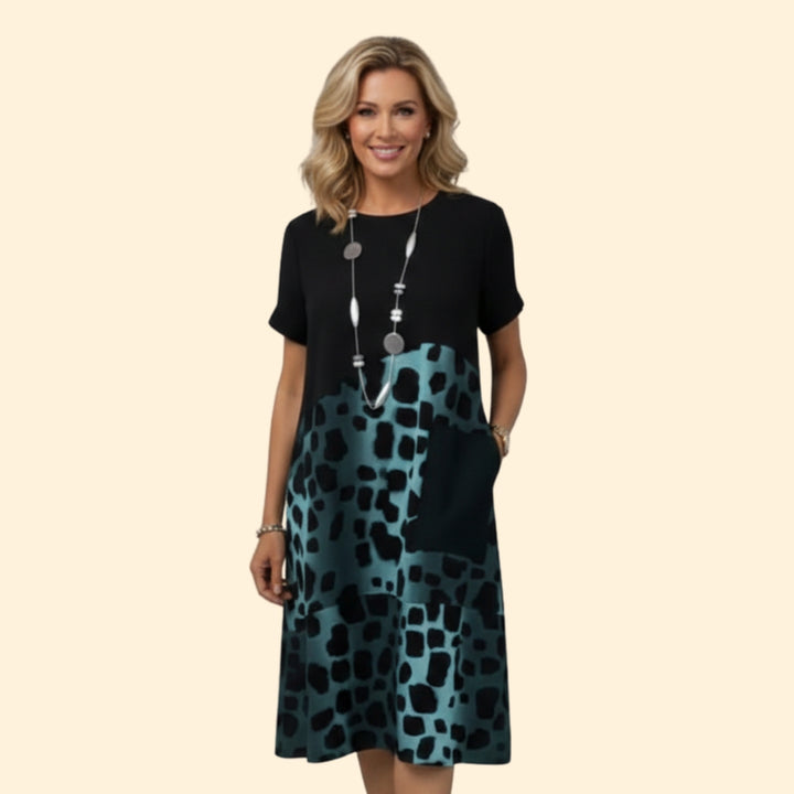Women’s Casual Dress with Print Detail